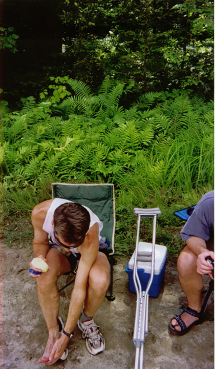 Aid station Tracer Brook
